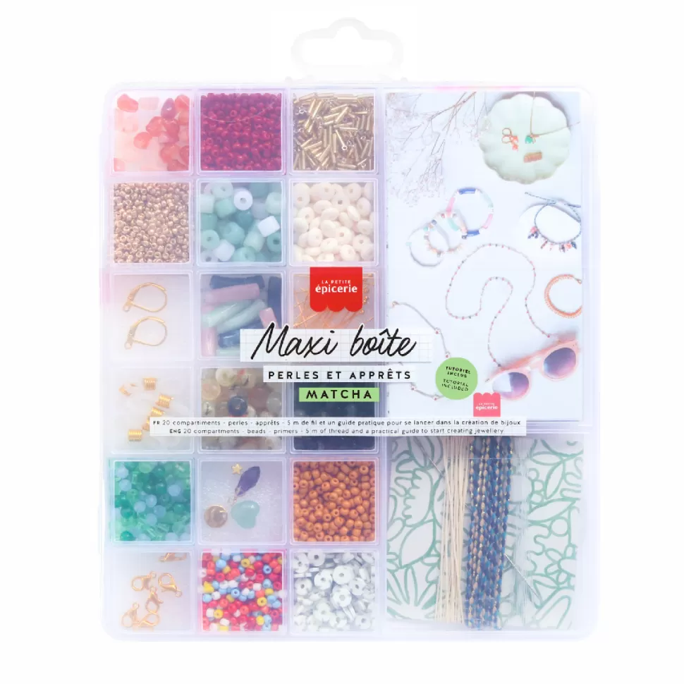 La Petite Epicerie Loisirs Créatifs>Boite de Perles - Matcha