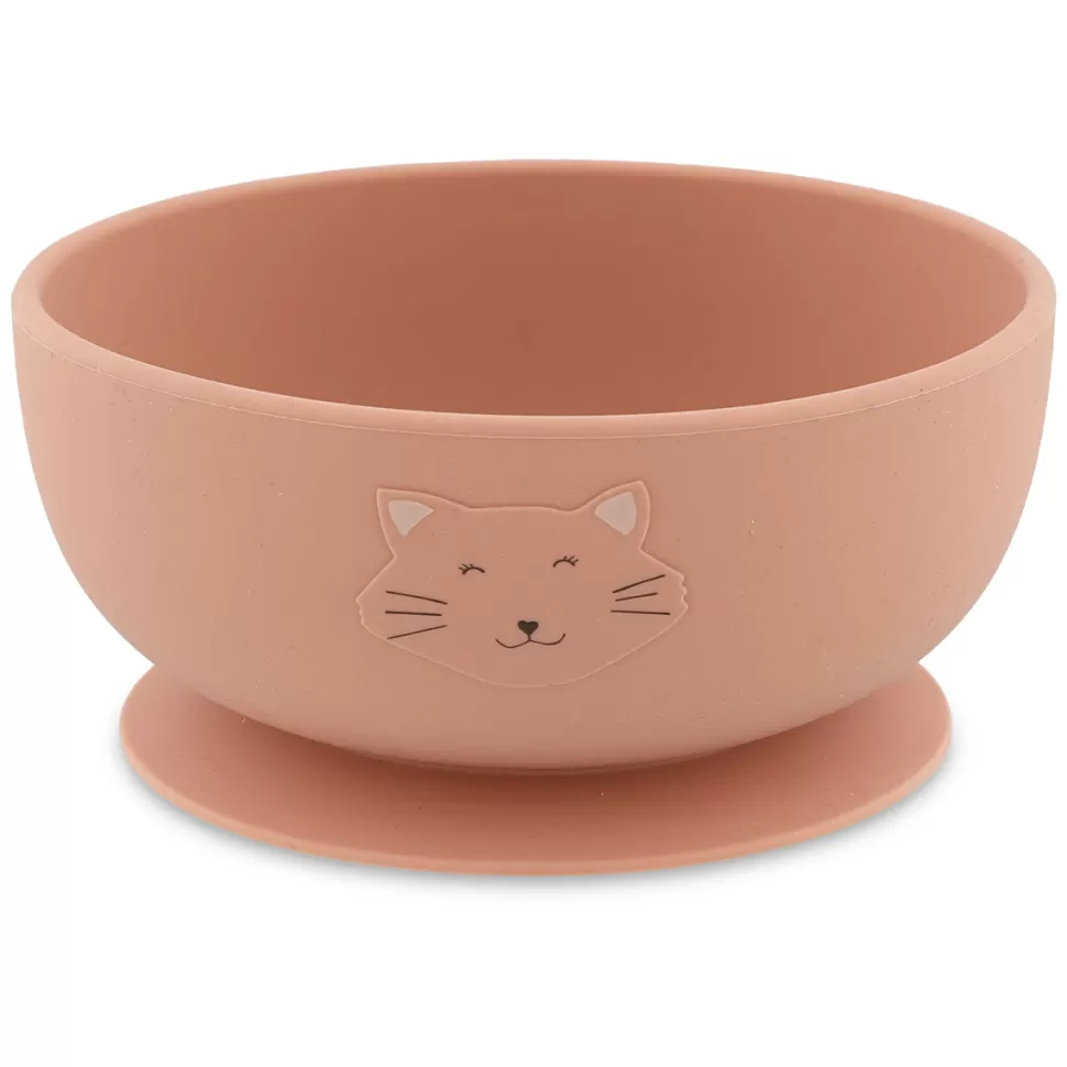 Trixie Baby Repas>Bol en Silicone avec Ventouse - Mrs. Cat