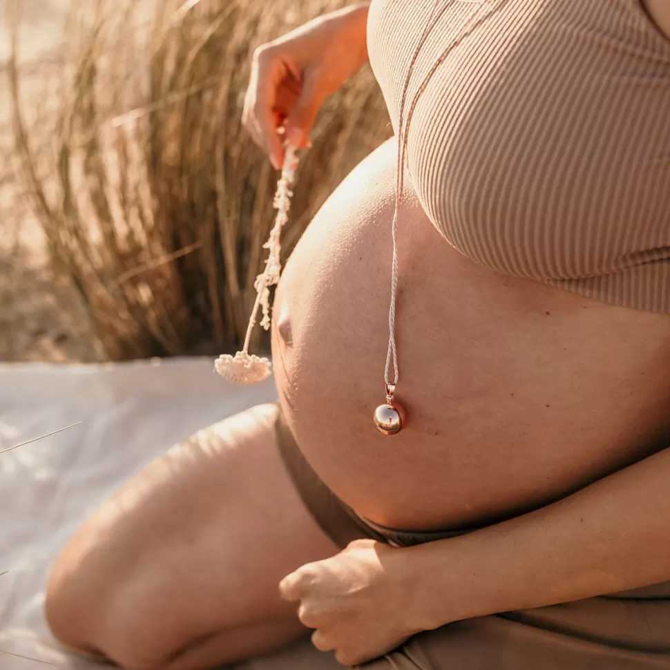 Pleine Lune Parents>Bola de Grossesse Aimée - Or Rose Cordon Biscuit