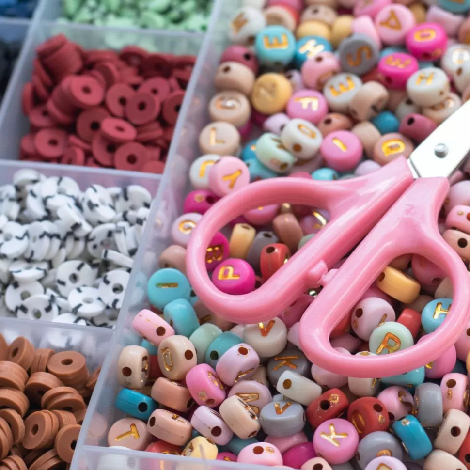 La Petite Epicerie Loisirs Créatifs>Boîte de 16 Couleurs de Perles Heishi - Nature