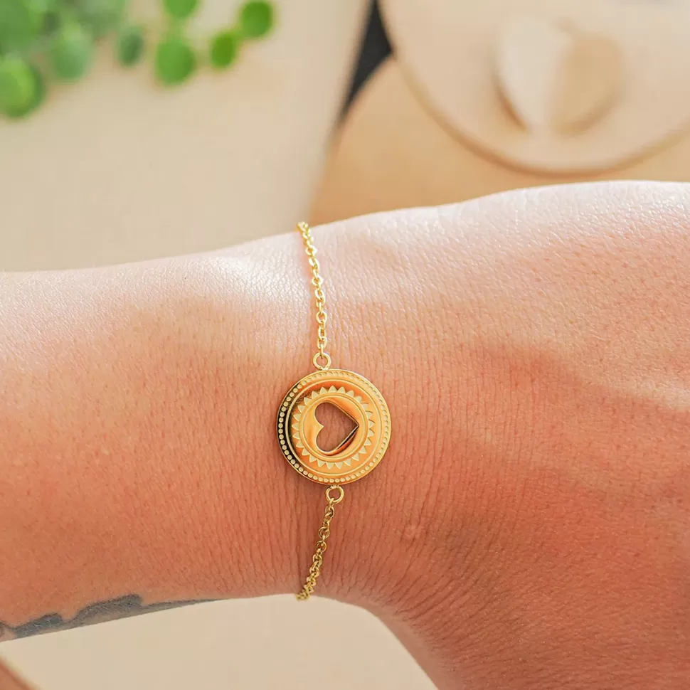 Manahia Parents>Bracelet Médaillon - Merci d'Être une Merveilleuse Marraine