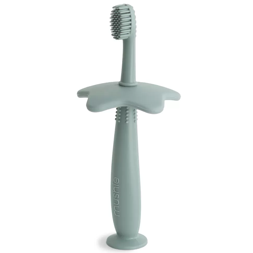mushie Hygiène & Soin>Brosse à Dents Fleur - Cambridge Blue