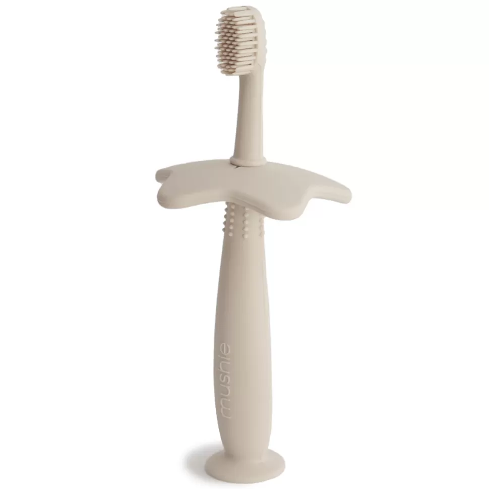 mushie Hygiène & Soin>Brosse à Dents Fleur - Shifting Sand