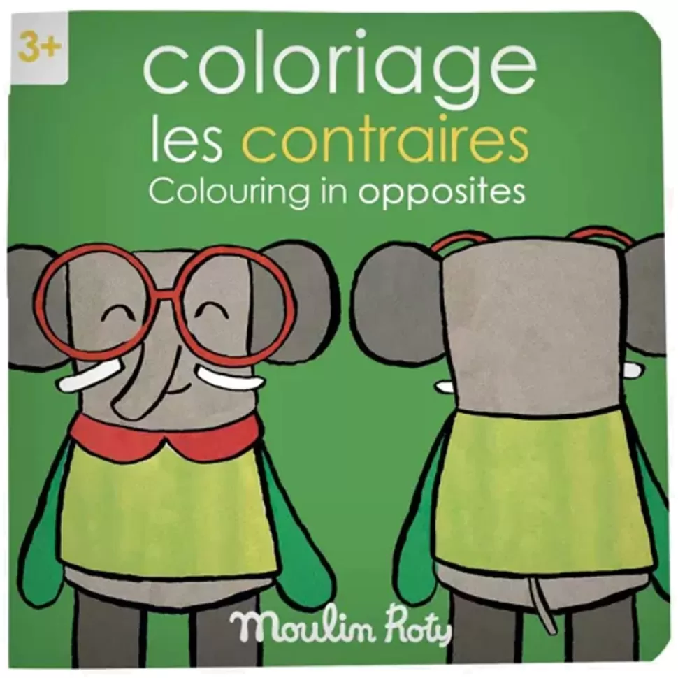 Moulin Roty Loisirs Créatifs>Cahier de Coloriage Les Contraires - Les Popipop