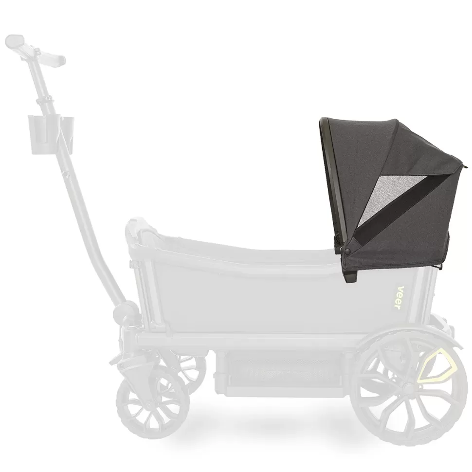 Veer Accessoires Poussette>Canopy Cruiser - Gris Foncé et Noir