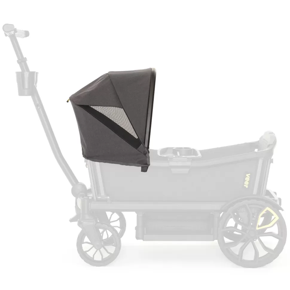 Veer Accessoires Poussette>Canopy Cruiser XL - Gris Foncé et Noir
