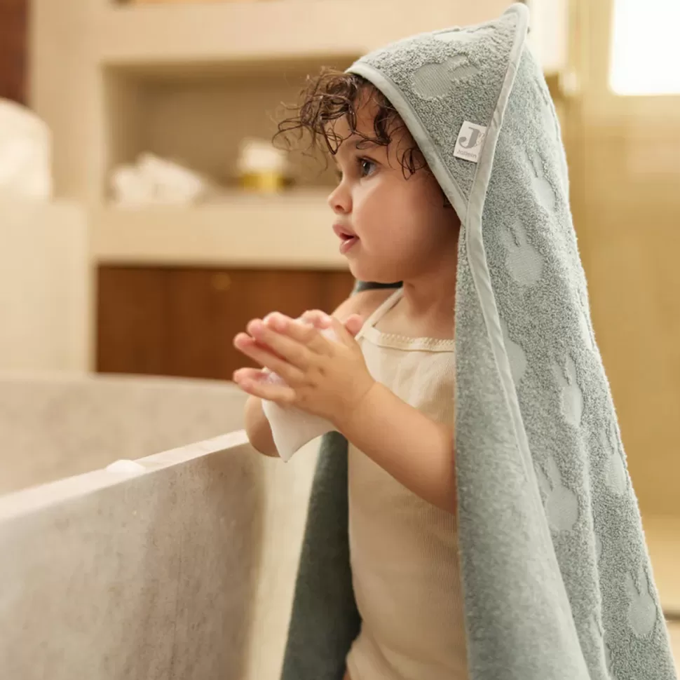 Jollein Sortie De Bain Personnalisée | Textile>Cape de Bain - Miffy Jacquard Sea Green