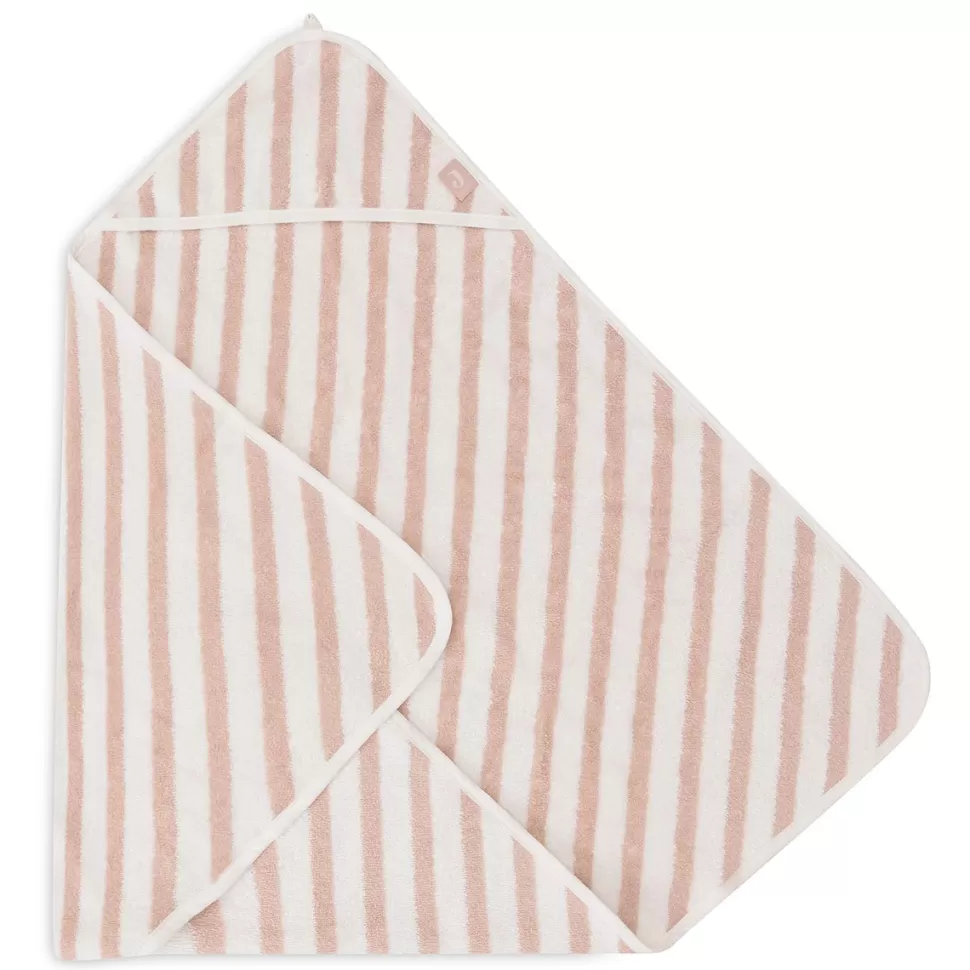 Jollein Sortie De Bain Personnalisée | Textile>Cape de Bain - Stripe Wild Rose