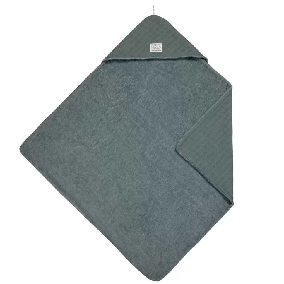 LÄSSIG Textile>Cape de Bain en Mousseline - Vert Pétrole