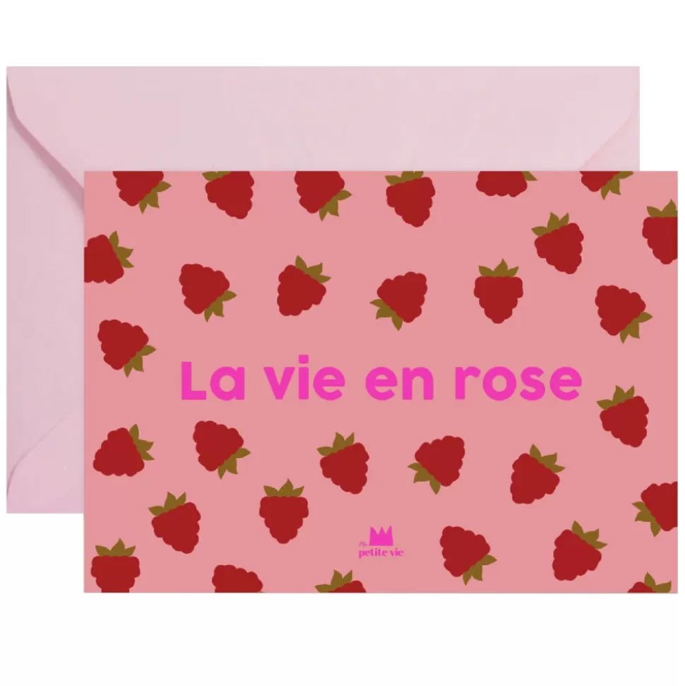 Ma petite vie Décoration>Carte La Vie en Rose