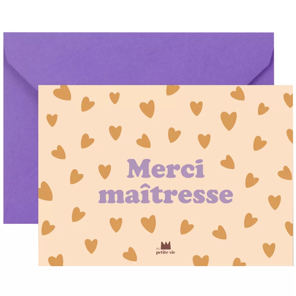 Ma petite vie Décoration>Carte Merci Maîtresse