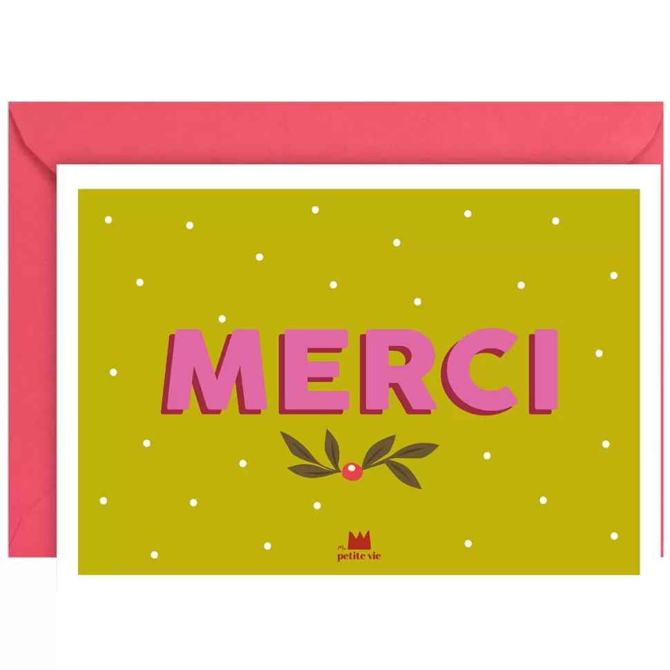 Ma petite vie Décoration>Carte Merci Noël