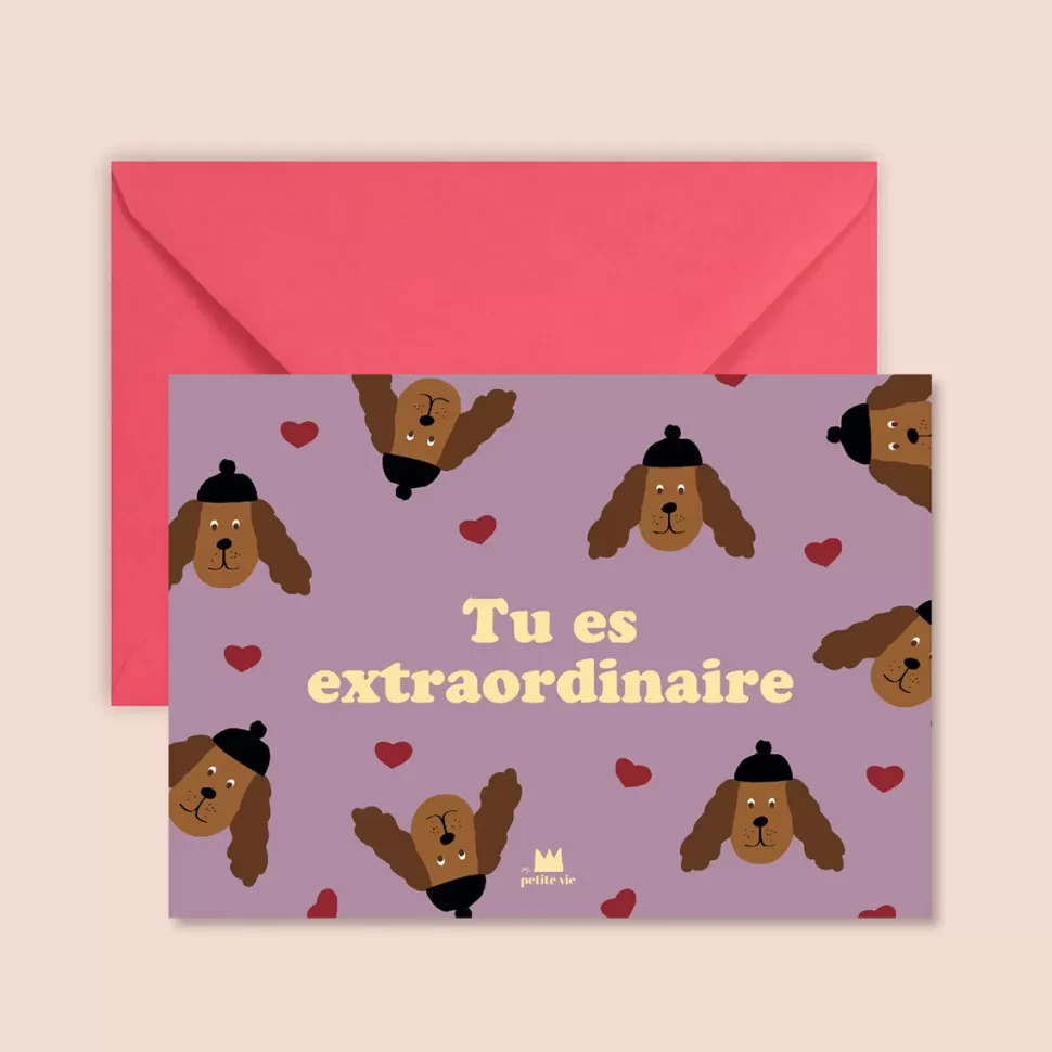 Ma petite vie Décoration>Carte Tu Es Extraordinaire