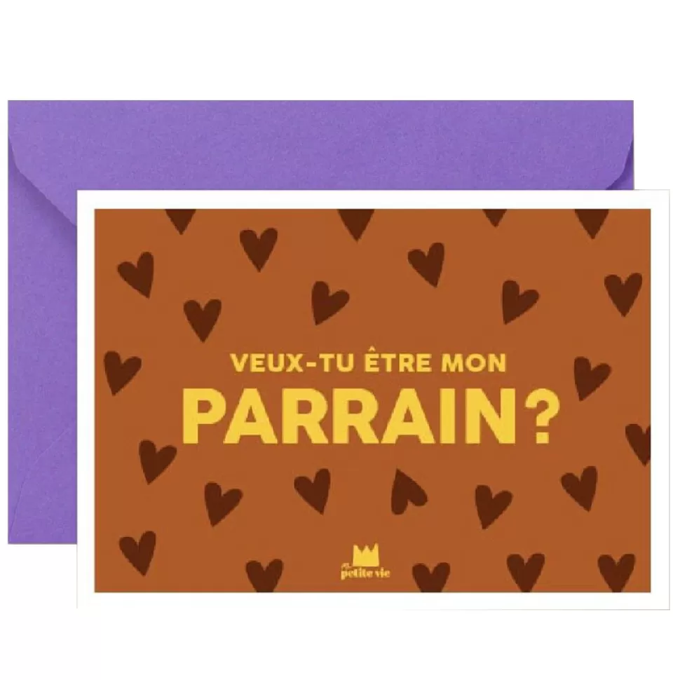 Ma petite vie Décoration>Carte Veux-Tu Etre Mon Parrain ?