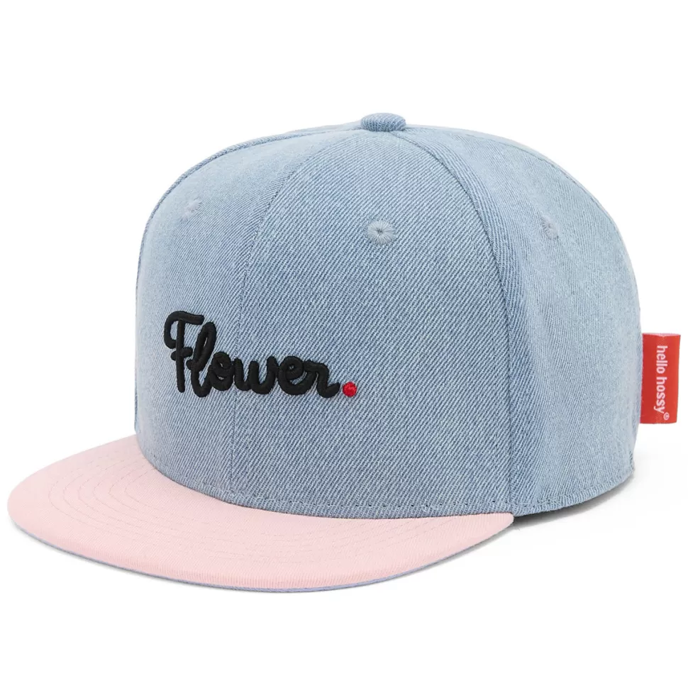 Hello Hossy Accessoires Bébé>Casquette Jean Flower - 6 Ans +