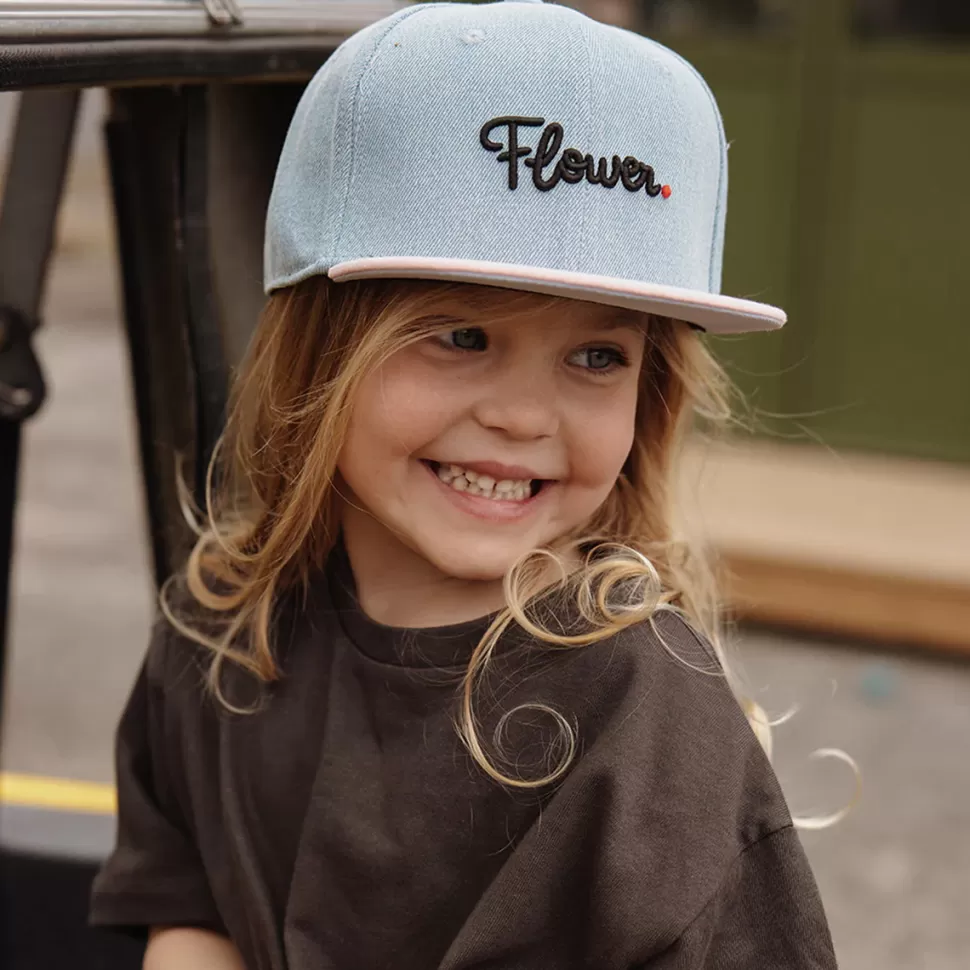 Hello Hossy Accessoires Bébé>Casquette Jean Flower - 6 Ans +