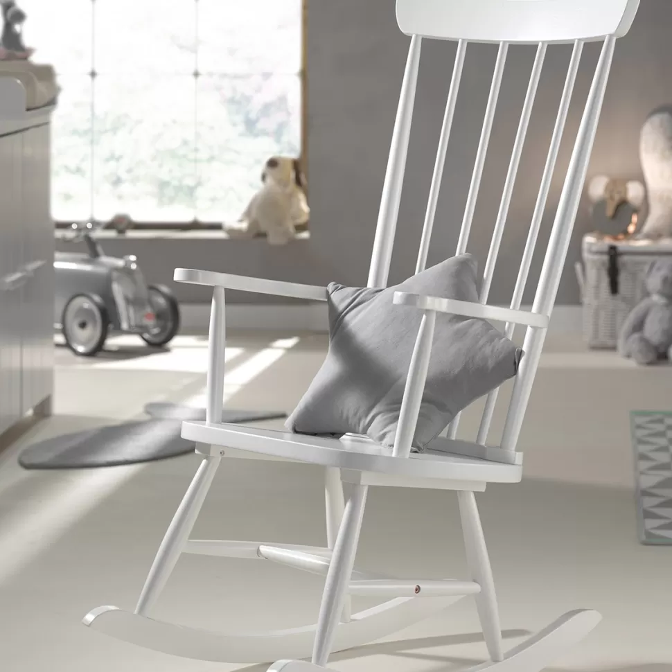 JAXX Meuble Bébé>Chaise à Bascule Rocky - Blanc