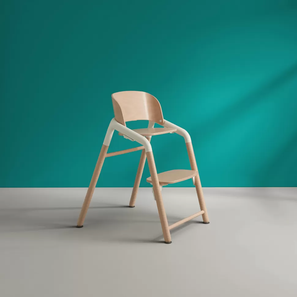 Bugaboo Chaise Haute>Chaise Haute Giraffe - Bois Neutre et Blanc