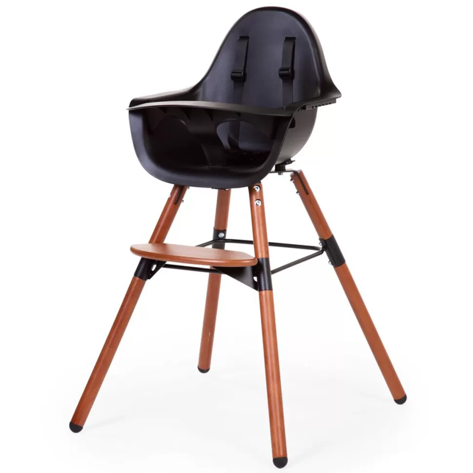 Childhome Chaise Haute>Chaise Haute Evolu 2 - Noyer et Noir