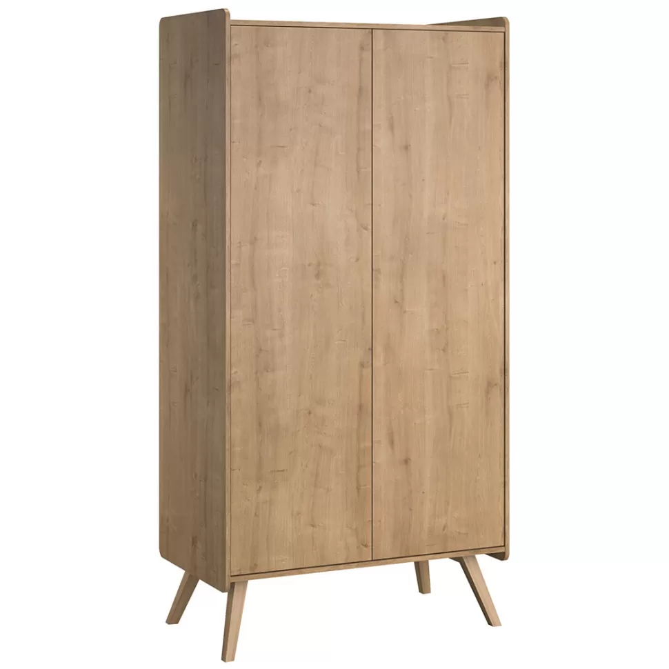 Vox Meubles Chambre Complète>Chambre Trio Vintage 60 x 120 cm - Chêne et Blanc