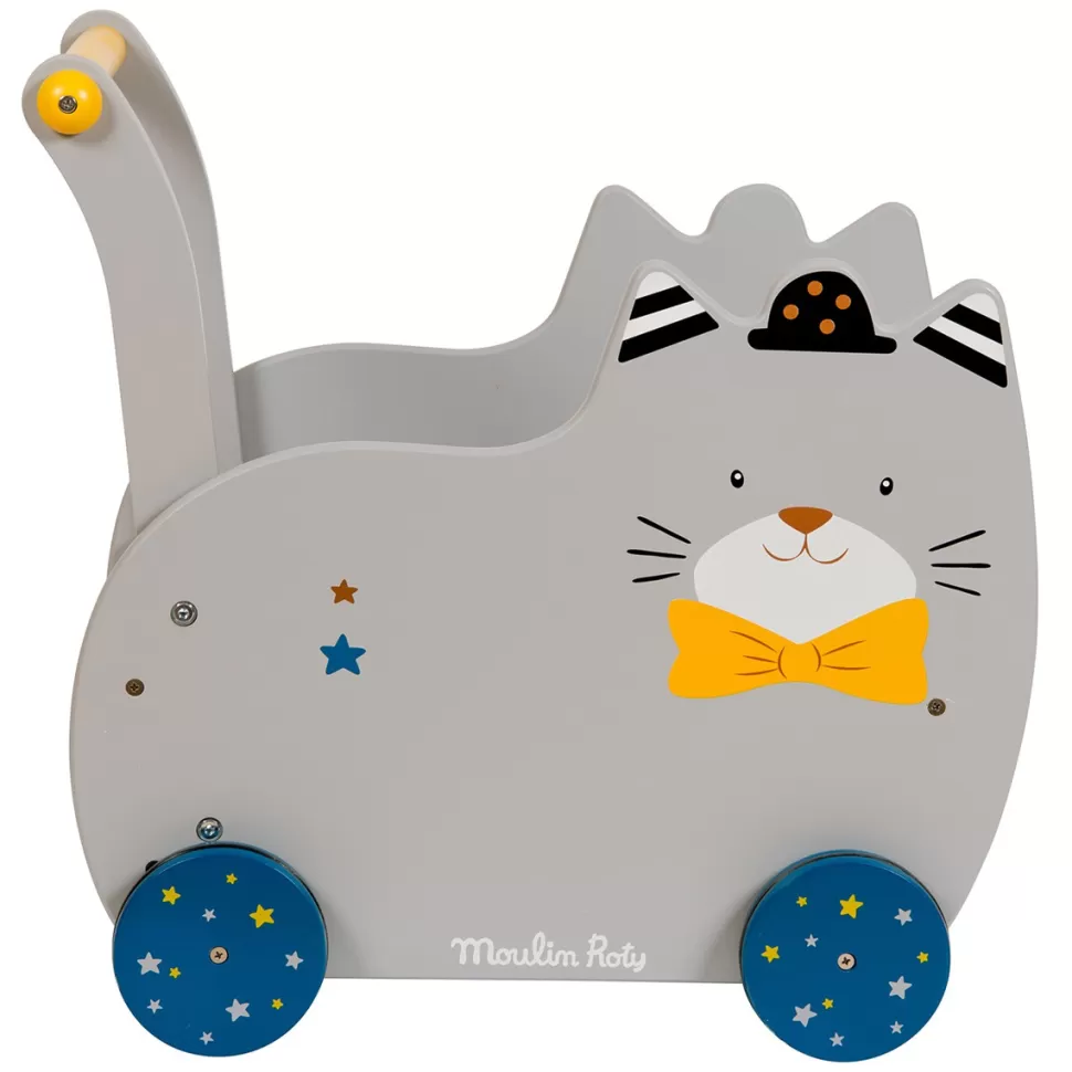 Moulin Roty Trotteur & Porteur>Chariot de Marche - Les Moustaches