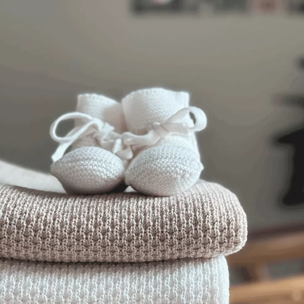 Bonjour Little Chaussons>Chaussons en Laine Mérinos Milker - 0/3 Mois