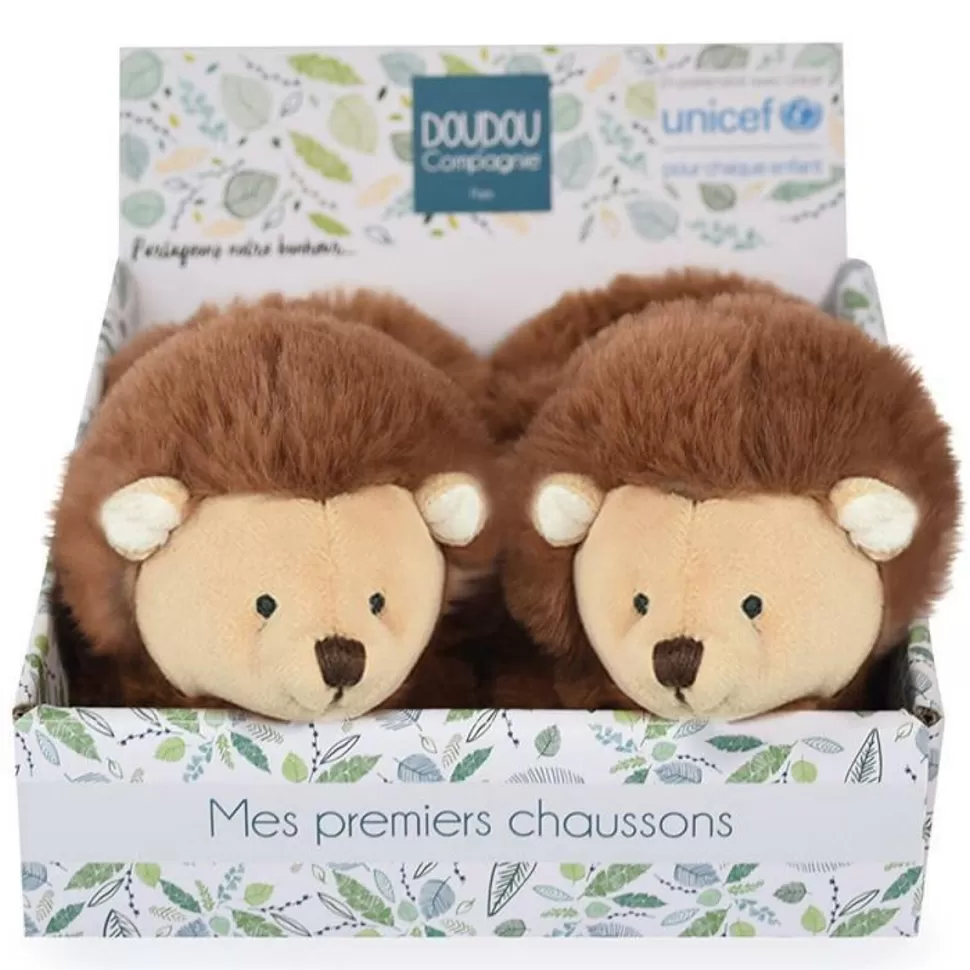 Doudou et Compagnie Chaussons>Chaussons Hérisson UNICEF - 0/6 Mois