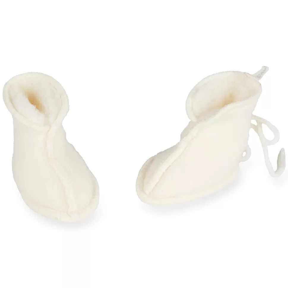 Quax Chaussons>Chaussons Mini Merino Crème - 3/6 Mois