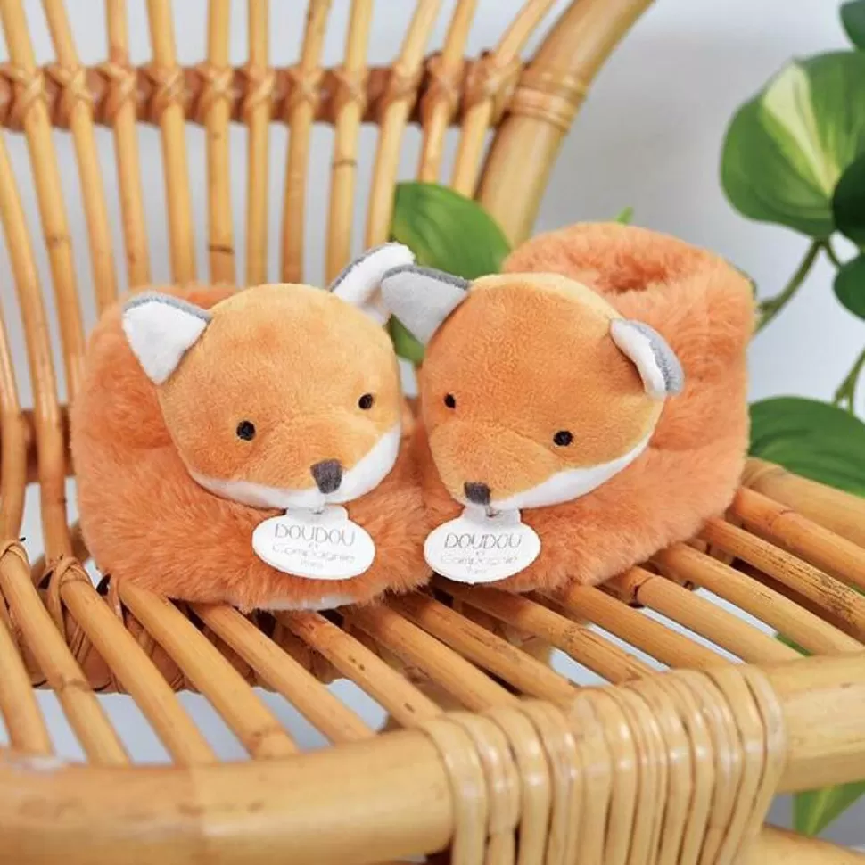 Doudou et Compagnie Chaussons>Chaussons Renard UNICEF - 0/6 Mois
