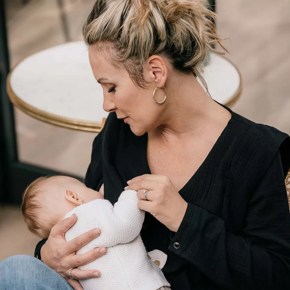 You&Milk Parents>Chemise d'Allaitement Le Milk C'est Chic Just Mama Noir - XXL