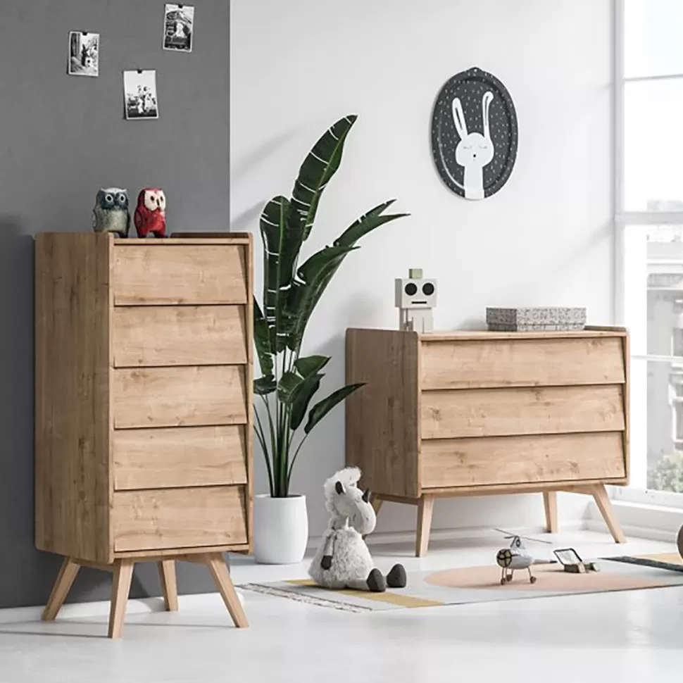 Vox Meubles Meuble Bébé>Chiffonnier Vintage - Chêne