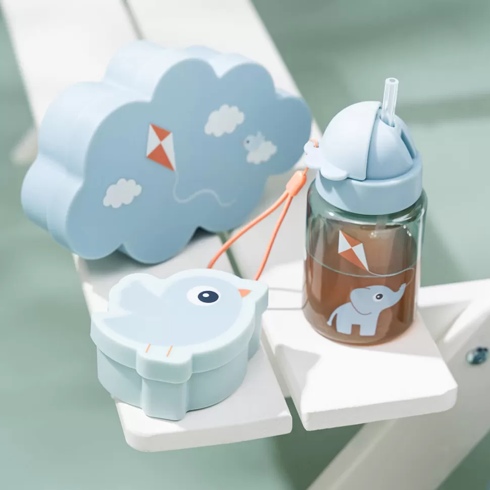 Done by Deer Repas>Coffret 3 Pièces Gourde et Boîtes à Goûter - Playground Bleu
