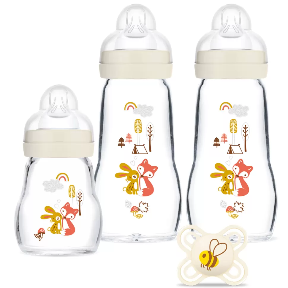 MAM Biberonnerie>Coffret Biberon Verre Colors of Nature - 170 et 260 ml