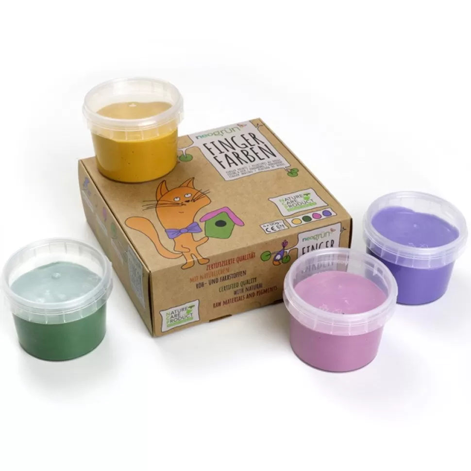 Neogrün Loisirs Créatifs>Coffret de 4 Pots de Peinture Naturelle et Végan Luka
