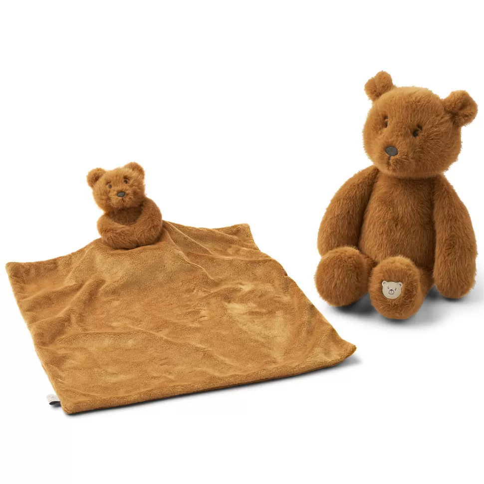 Liewood Doudou | Peluche>Coffret Ours Lilian - Golden Caramel