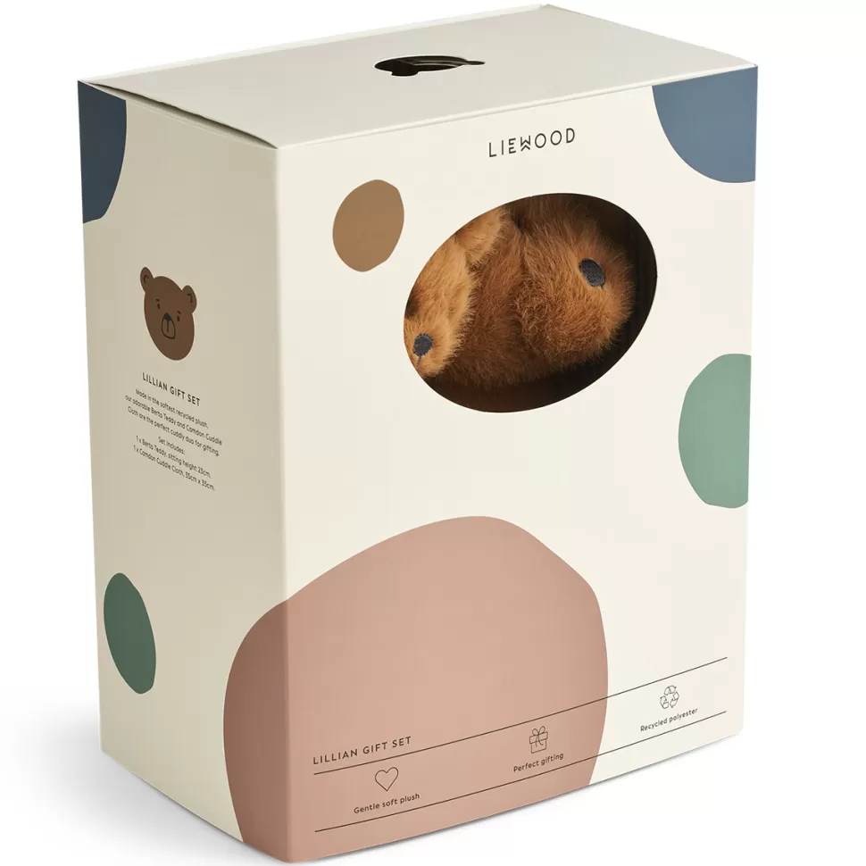 Liewood Doudou | Peluche>Coffret Ours Lilian - Golden Caramel