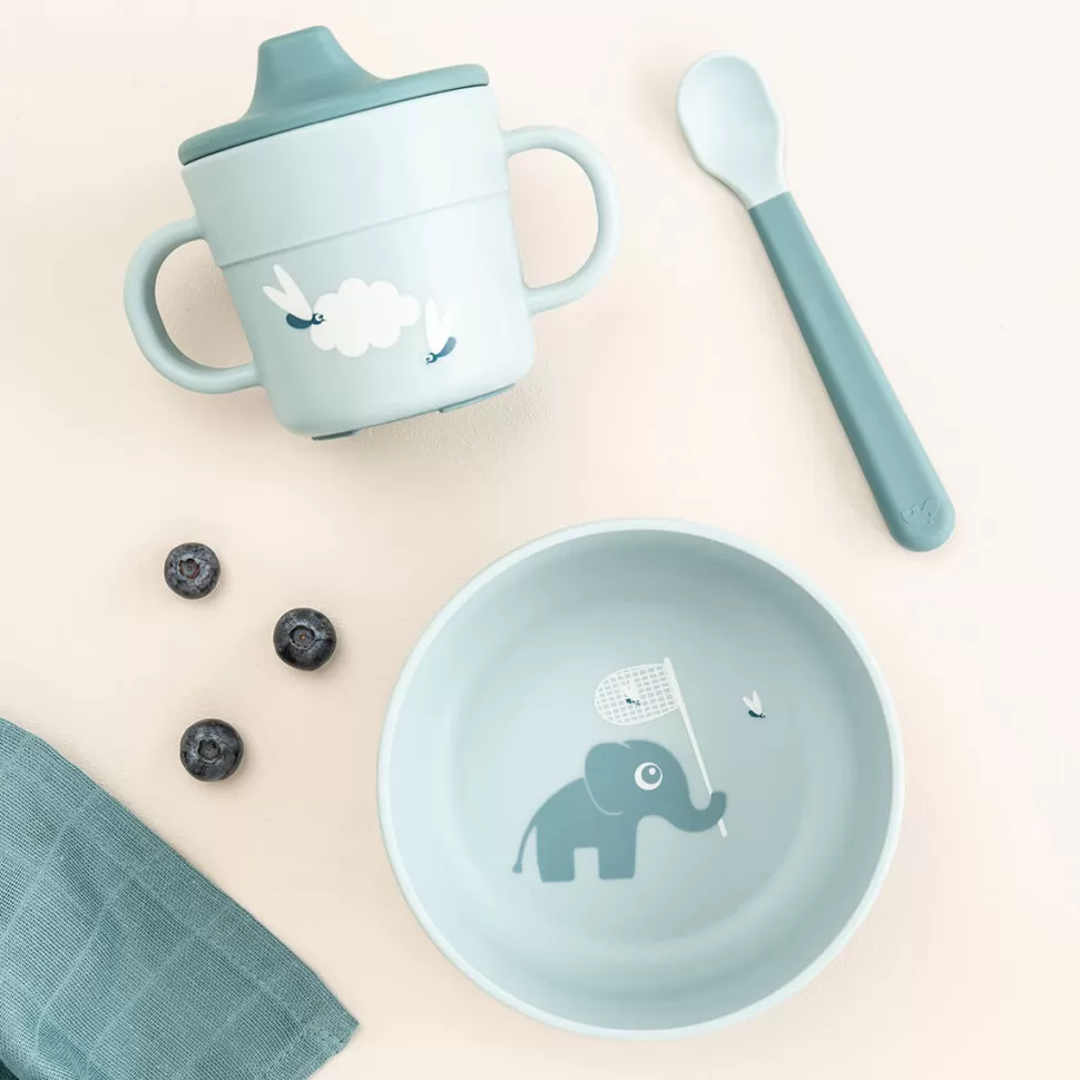 Done by Deer Repas>Coffret Premier Repas 3 Pièces Foodie - Elphee Bleu