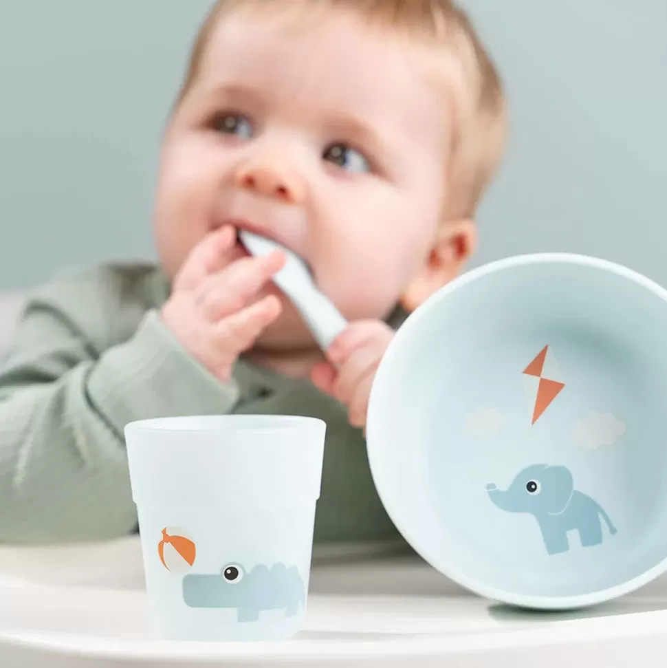 Done by Deer Repas>Coffret Premiers Repas 3 Pièces Foodie - Playground Bleu
