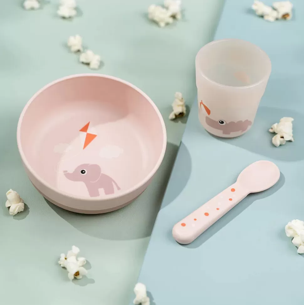 Done by Deer Repas>Coffret Premiers Repas 3 Pièces Foodie - Playground Rose