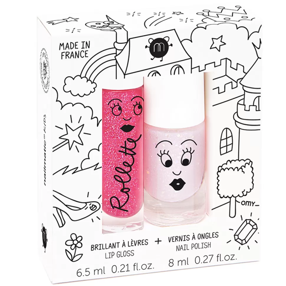 Nailmatic Déguisement & Maquillage>Coffret Vernis à Ongles Biosourcé et Brillant à Lèvres - Fairytales