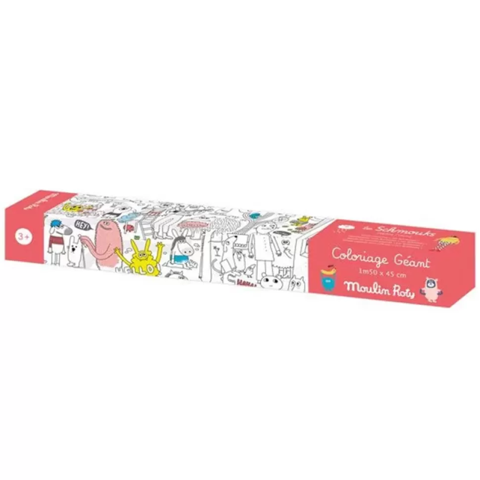 Moulin Roty Loisirs Créatifs>Coloriage Géant - Les Schmouks