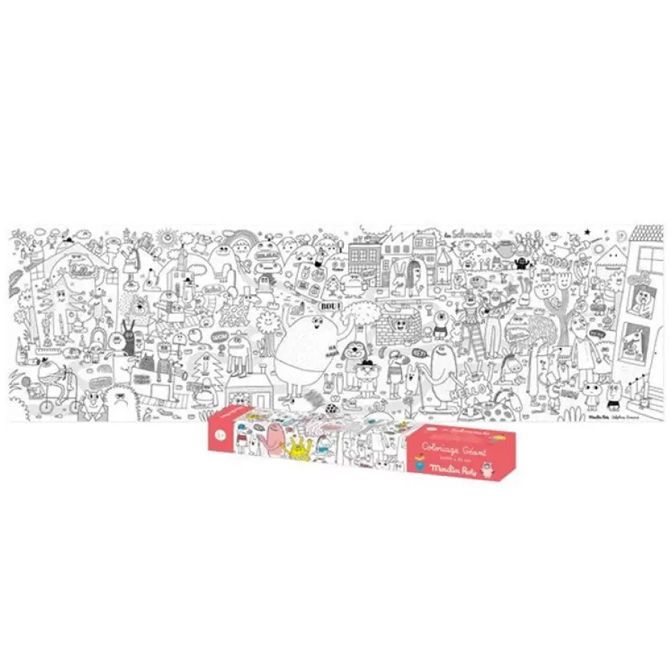Moulin Roty Loisirs Créatifs>Coloriage Géant - Les Schmouks