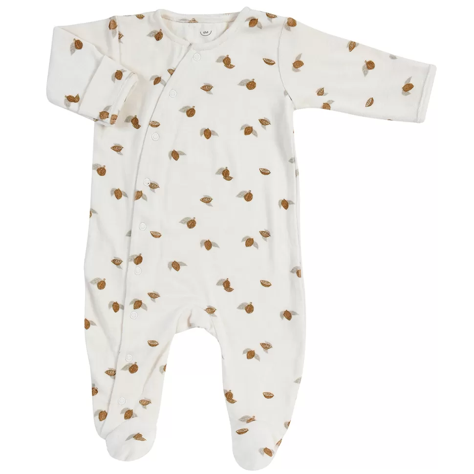 Bonjour Little Robe & Combinaison | Body & Pyjama>Combinaison Bébé Jour et Nuit Velours Tonka - 1 Mois