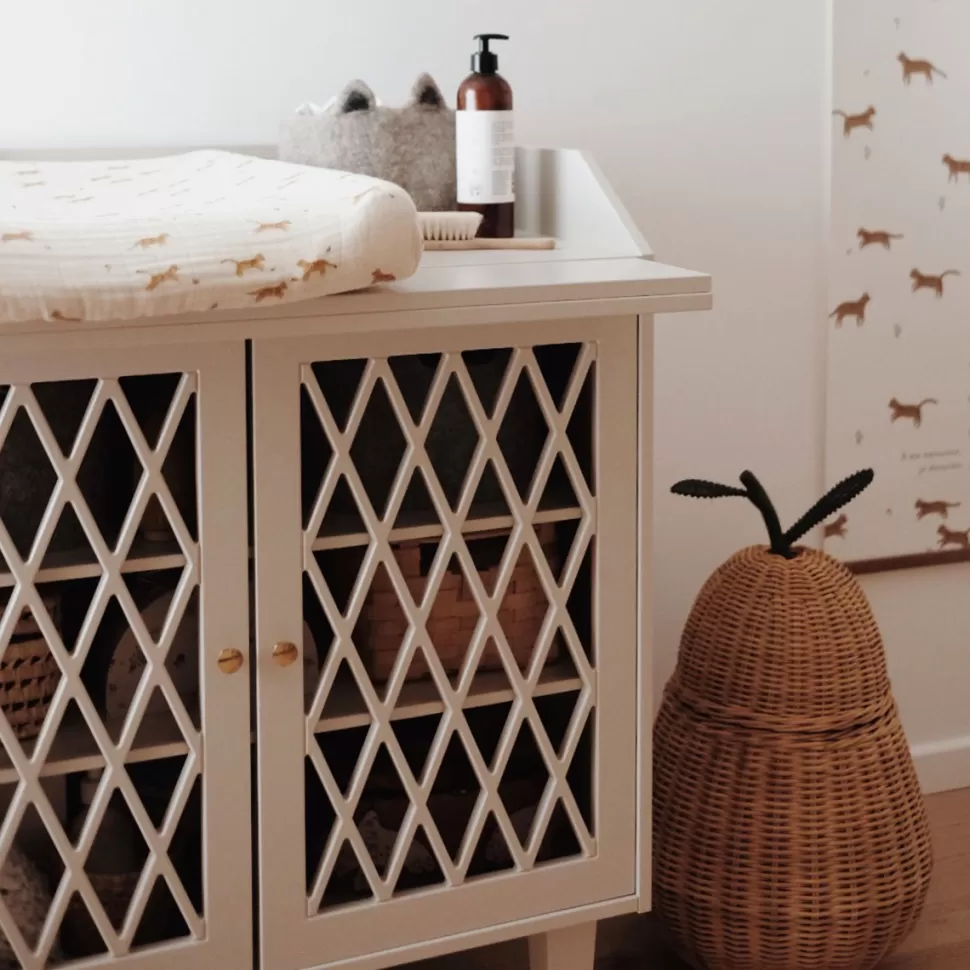 Camcam Copenhagen Meuble Bébé>Commode et Plan à Langer Harlequin - Light Sand