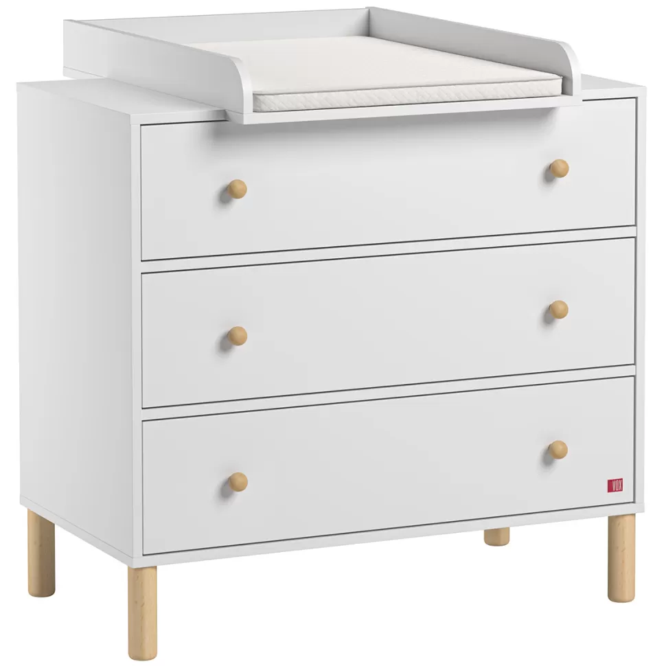 Vox Meubles Meuble Bébé>Commode et Plan à Langer Tela - Blanc