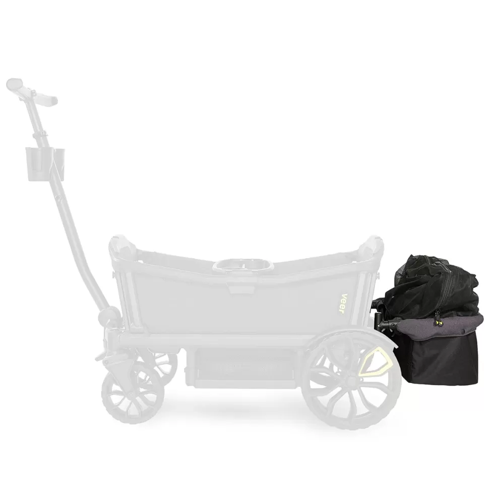Veer Accessoires Poussette>Compartiment Arrière Cruiser - Gris Foncé et Noir