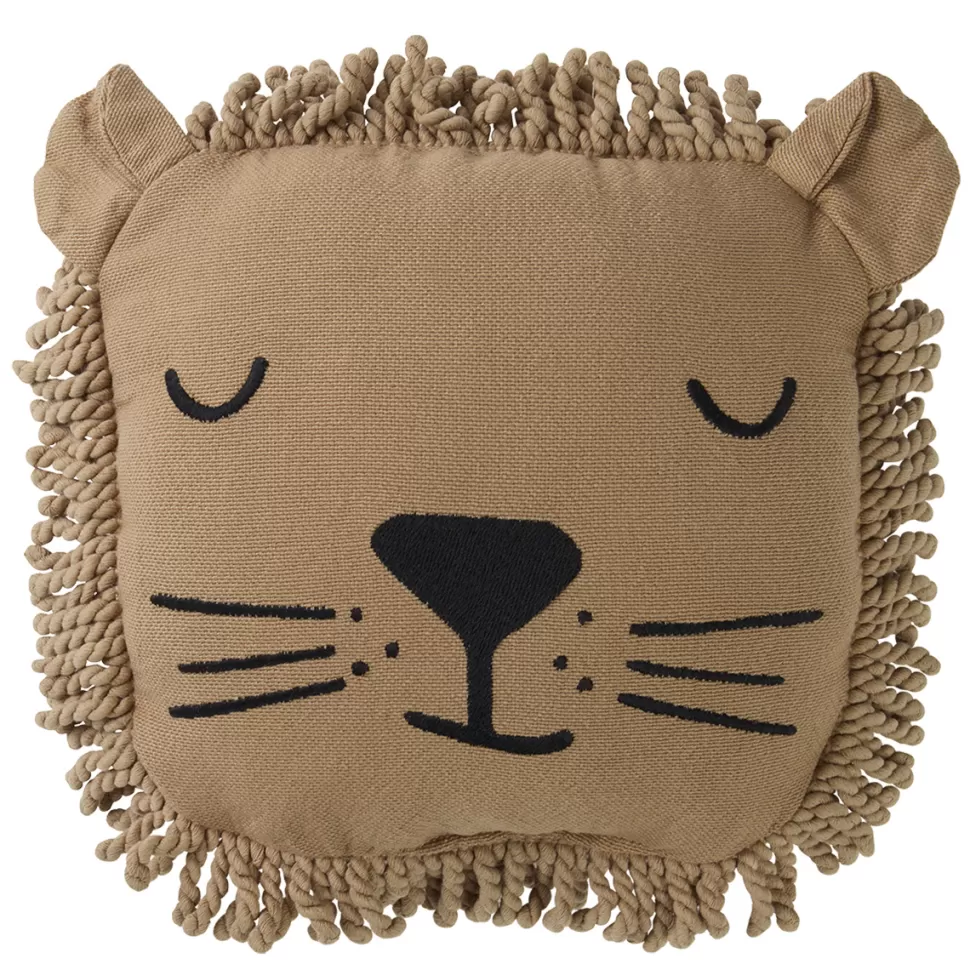 Nobodinoz Décoration>Coussin Brodé Landscape - Lion Sesame