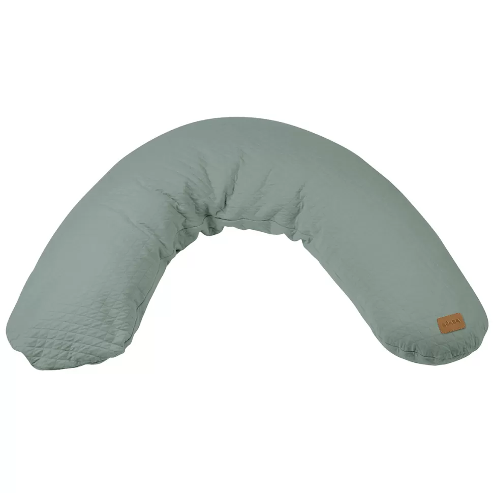 BÉABA Allaitement>Coussin d'Allaitement Big Flopsy Fleur de Coton - Sage Green
