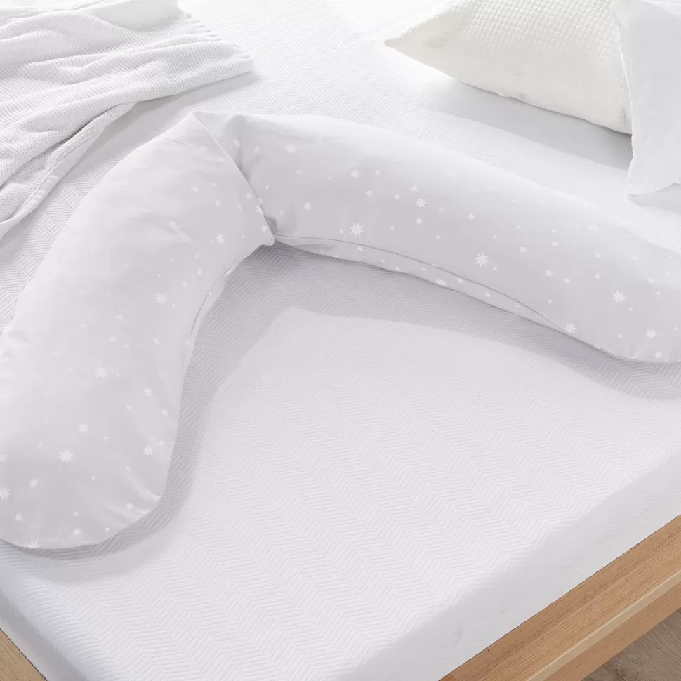 Theraline Allaitement>Coussin d'Allaitement Confort Jersey - Gris Etoiles