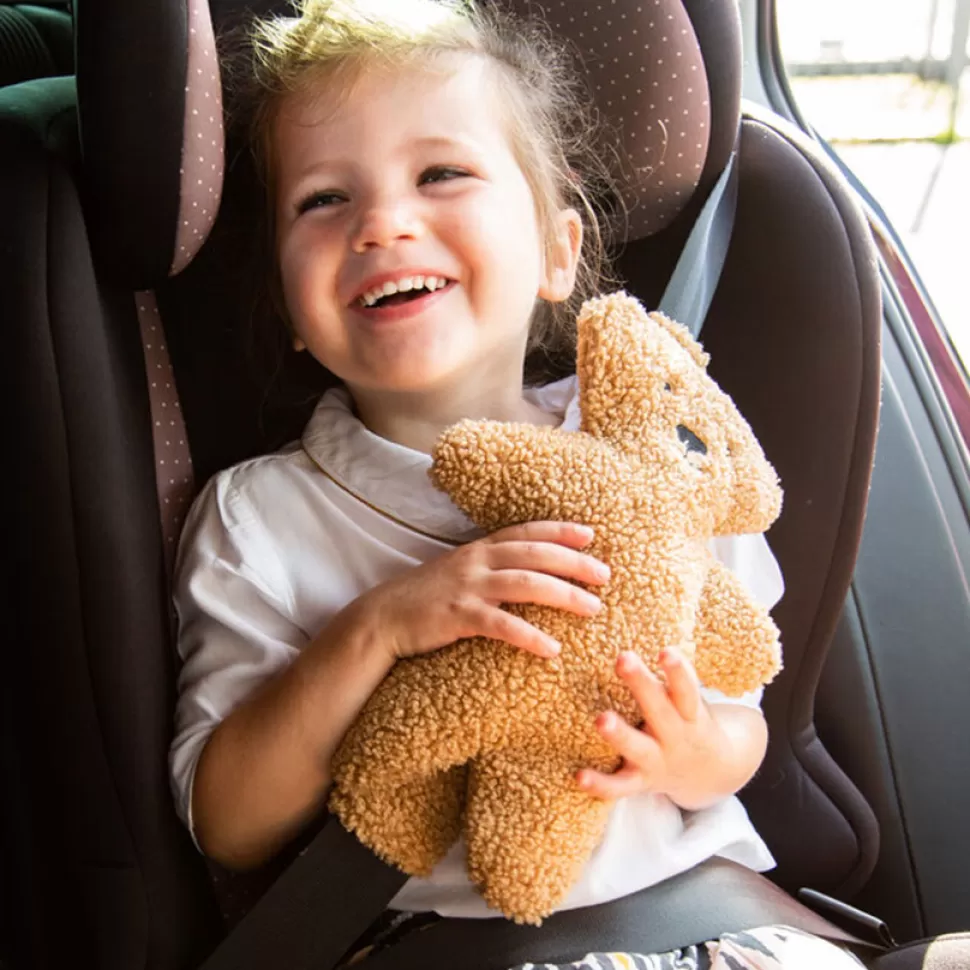 Childhome Equipement Voiture>Coussin de Ceinture de Sécurité - Teddy Beige